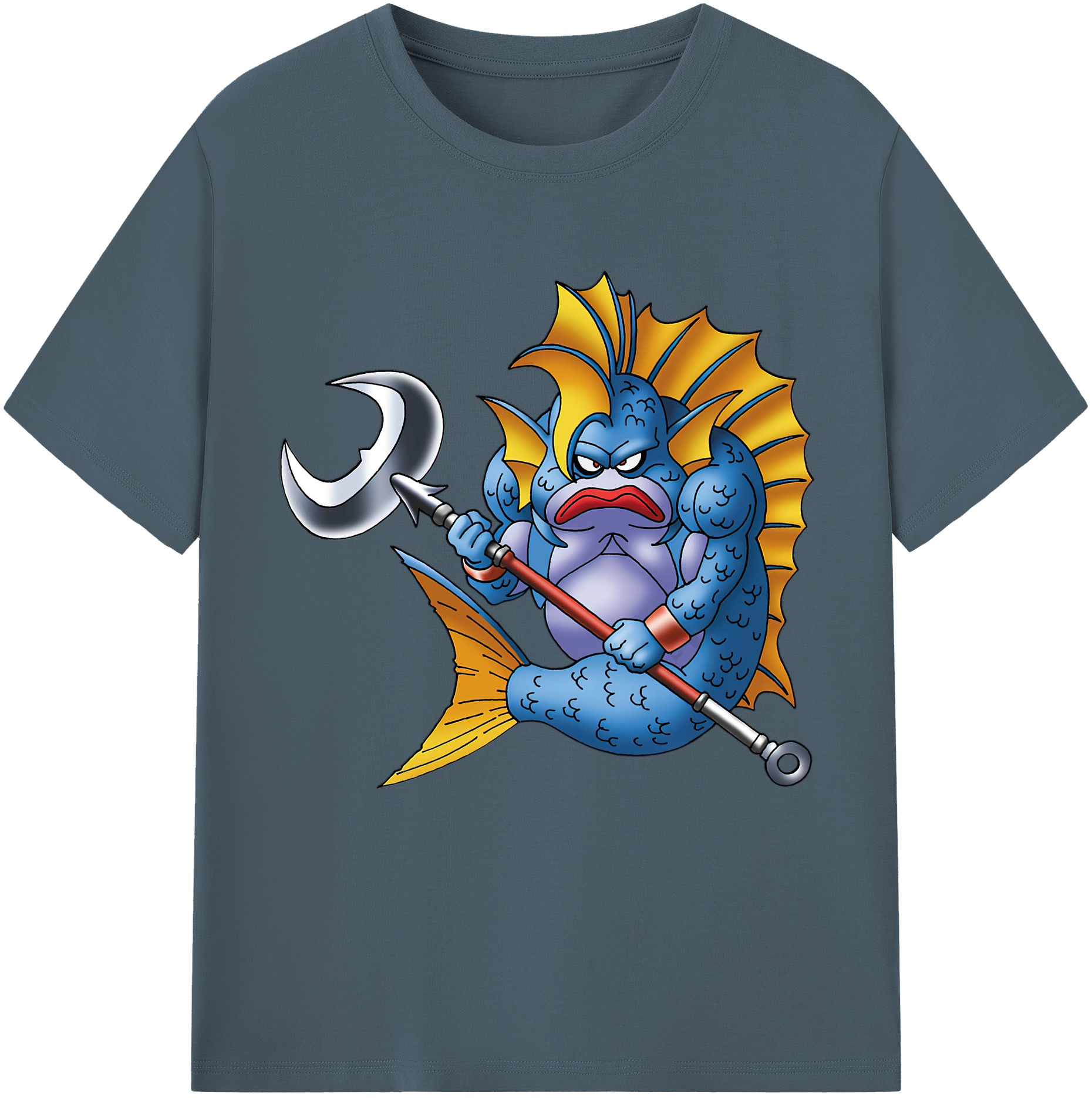 （画像用） ドラゴンクエスト Doragon Kuesuto Dragon Quest 綿100％半袖Tシャツ（フロントプリント）